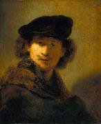 Self Portrait with Velvet Beret, Rembrandt Peale